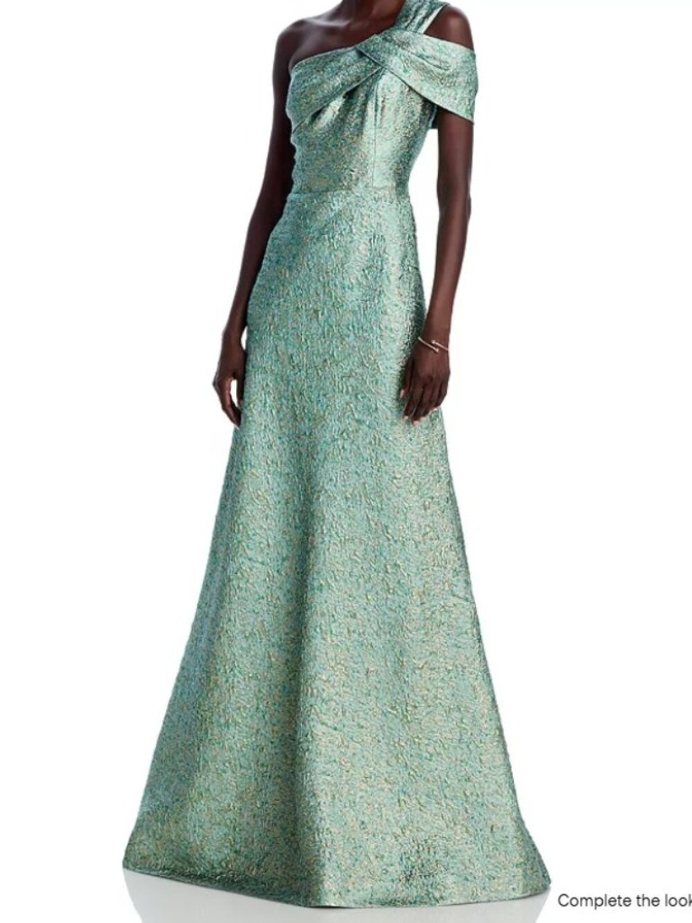 Teri Jon by Rickie Freeman - Metallic Jaquard Gown